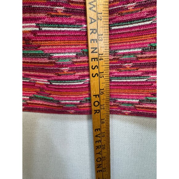 Loft Ikat Jacquard Mini Skirt Women 2 Multicolor Tweed Textured Boho Chic Casual - Picture 6 of 9